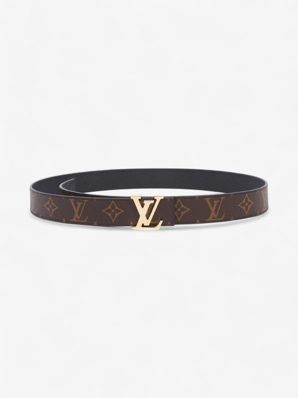 Louis Vuitton 30mm Reversible Belt Monogram / Black Coated Canvas 85cm 34"