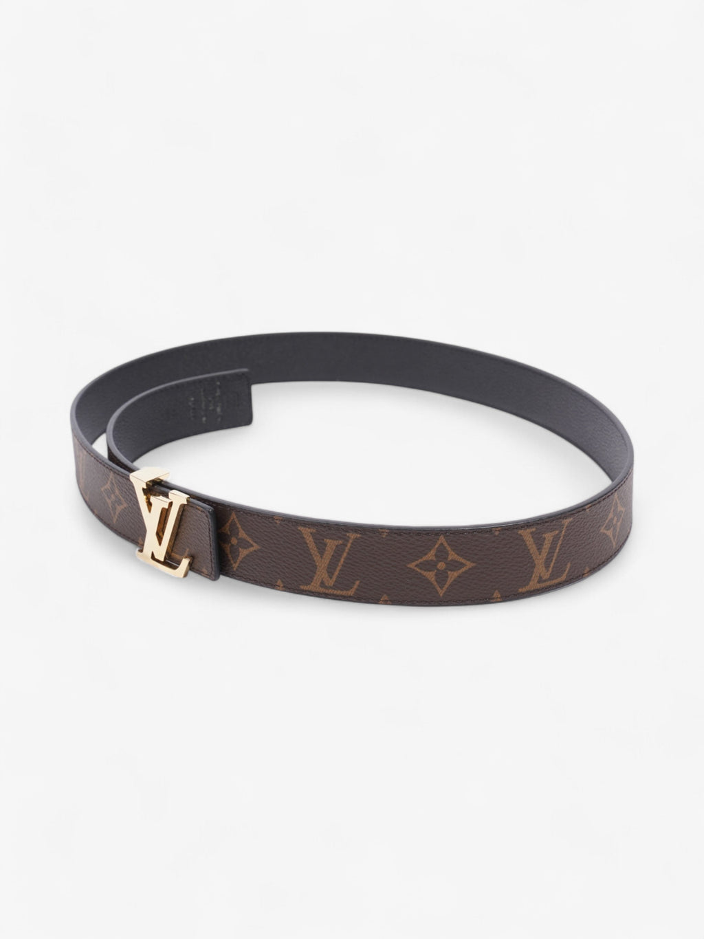 Louis Vuitton 30mm Reversible Belt Monogram / Black Coated Canvas 85cm 34"