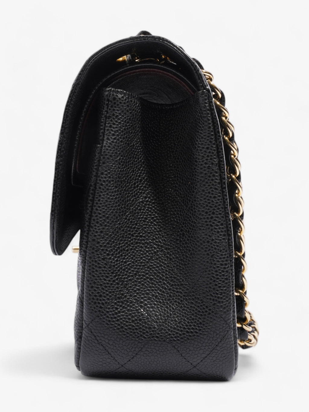 Chanel Classic Double Flap Black Caviar Leather Jumbo
