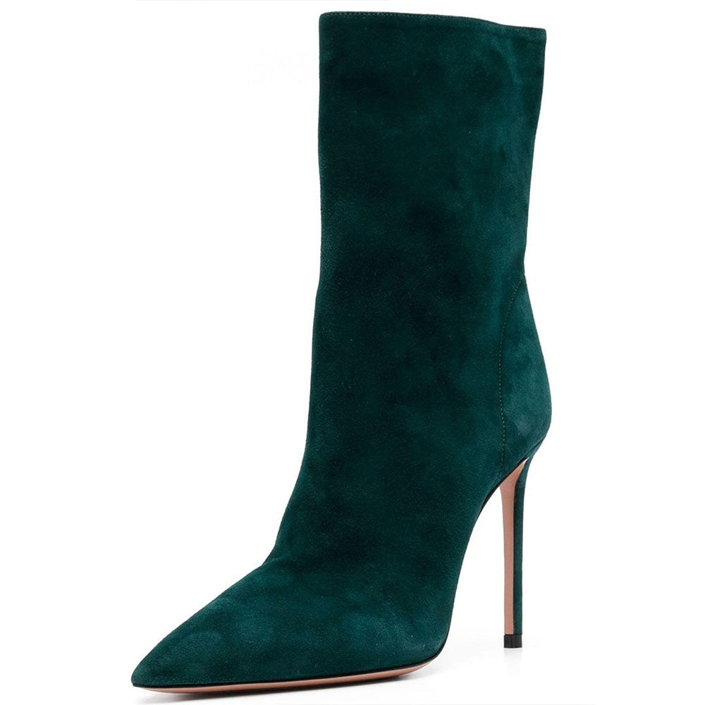 AQUAZZURA MATIGNON 105 SUEDE BOOTIE