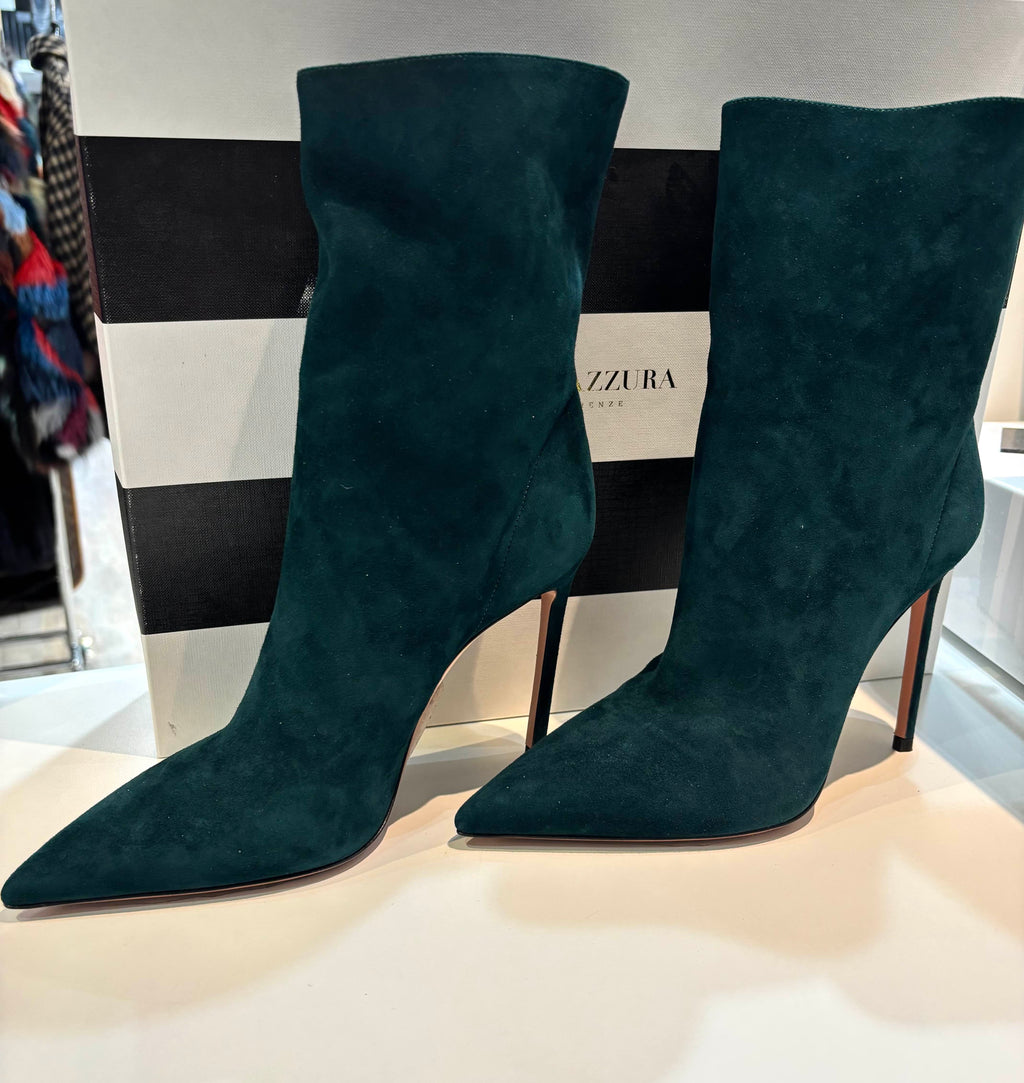 AQUAZZURA MATIGNON 105 SUEDE BOOTIE