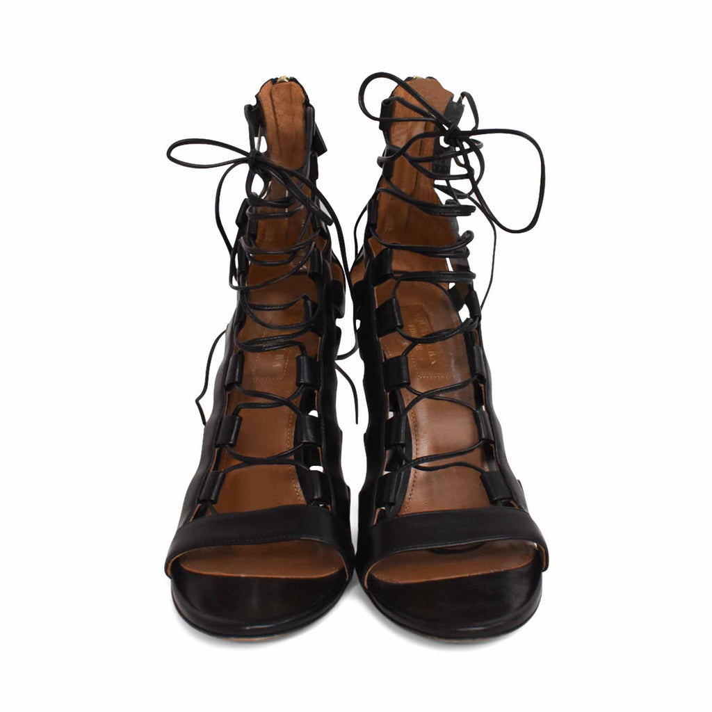 Aquazzura 'Amazon' Lace-Up Sandals - Women's 39.5
