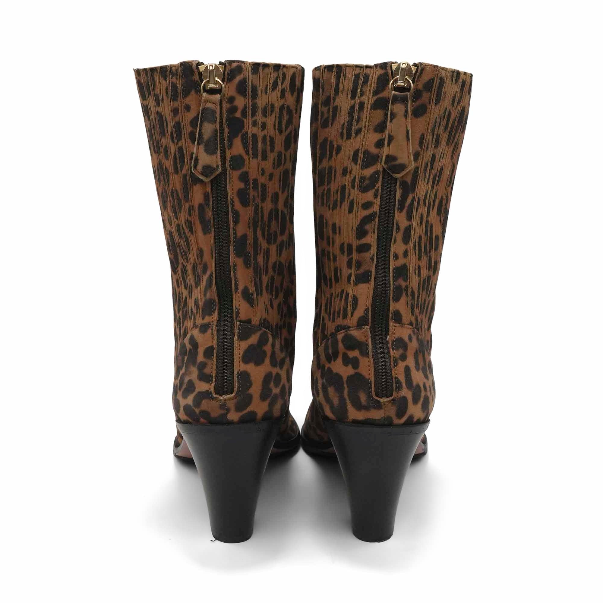 Aquazzura Leopard Ankle Boots - Women's 40