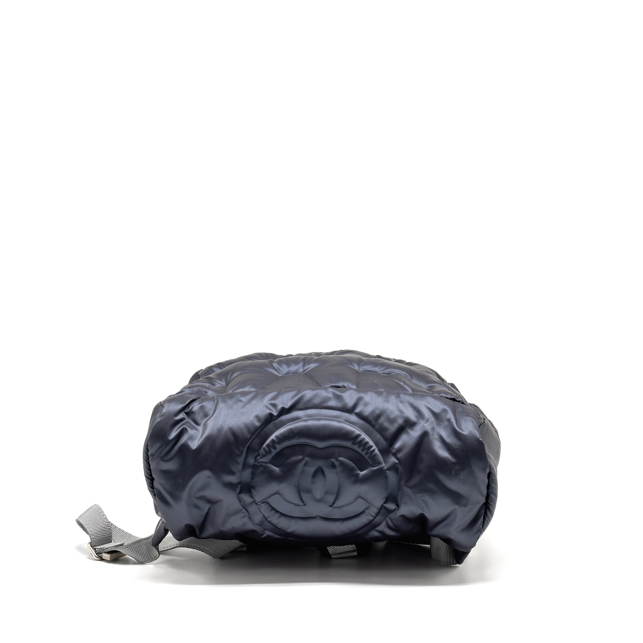 Chanel Doudone Padded Backpack Nylon Dark Grey