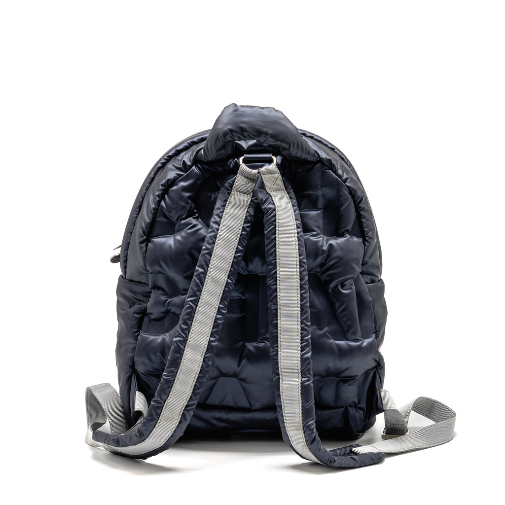 Chanel Doudone Padded Backpack Nylon Dark Grey