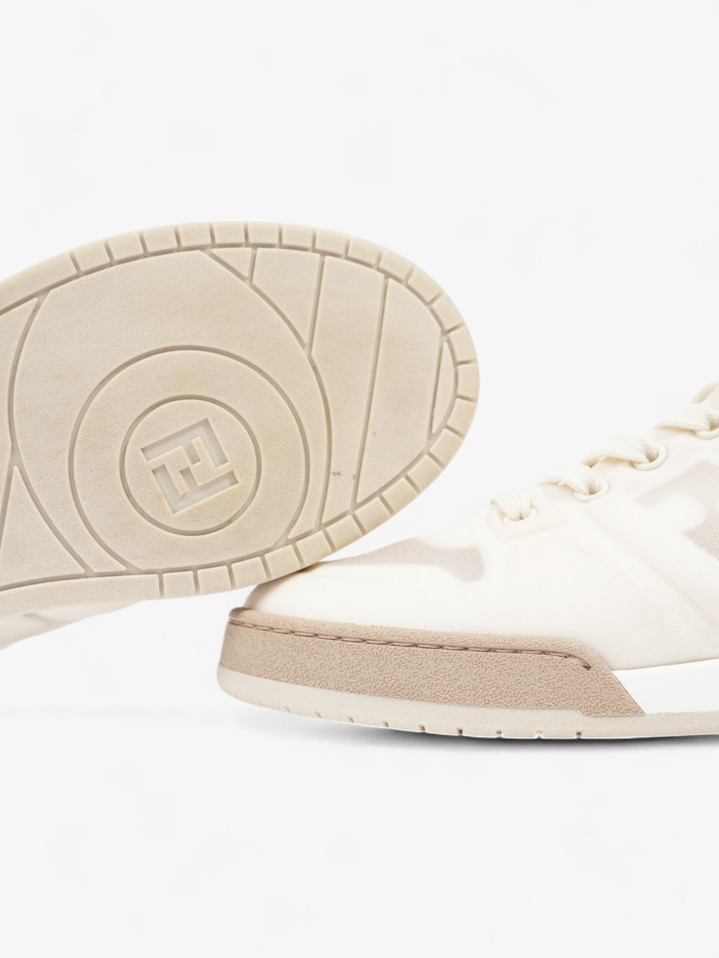Fendi Low Top Sneaker White Mesh EU 38.5 UK 5.5