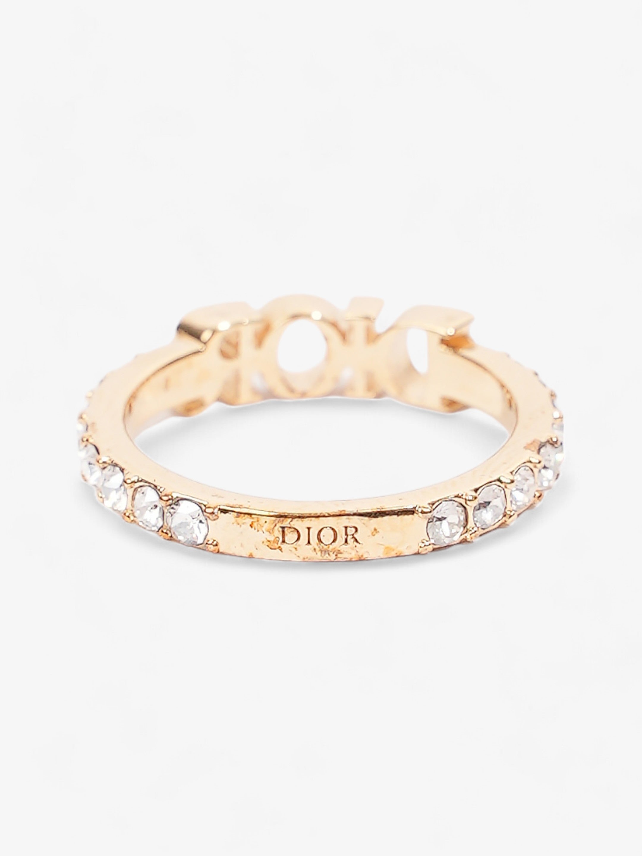 Christian Dior Dio(r)evolution Ring Gold / White Base Metal Large
