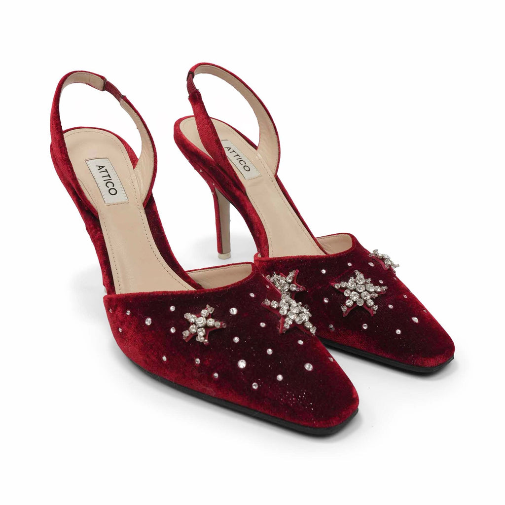The Attico Crystal Pumps - Women's 40