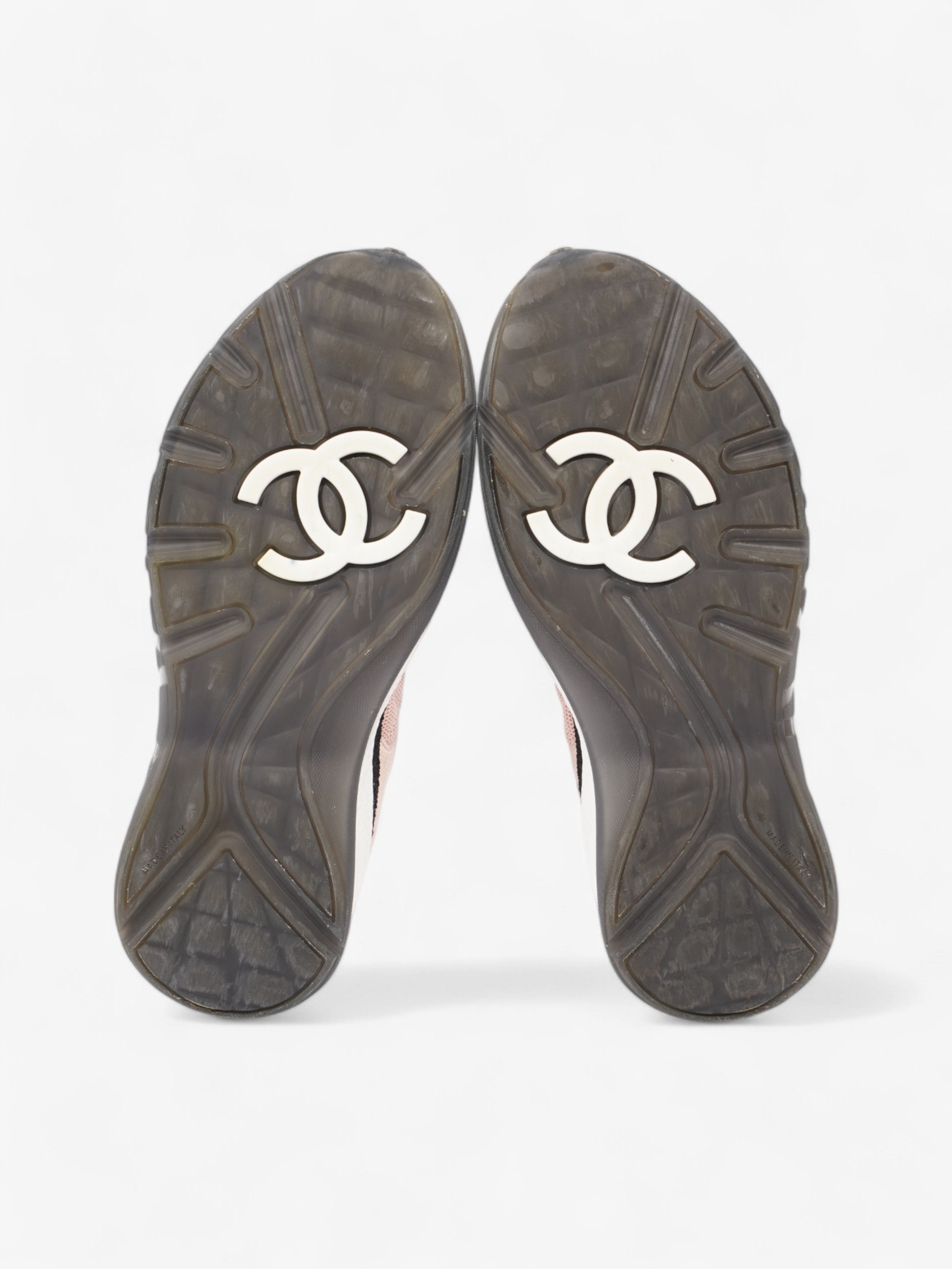 Chanel CC Sneakers Pink / Black Mesh EU 39 UK 6