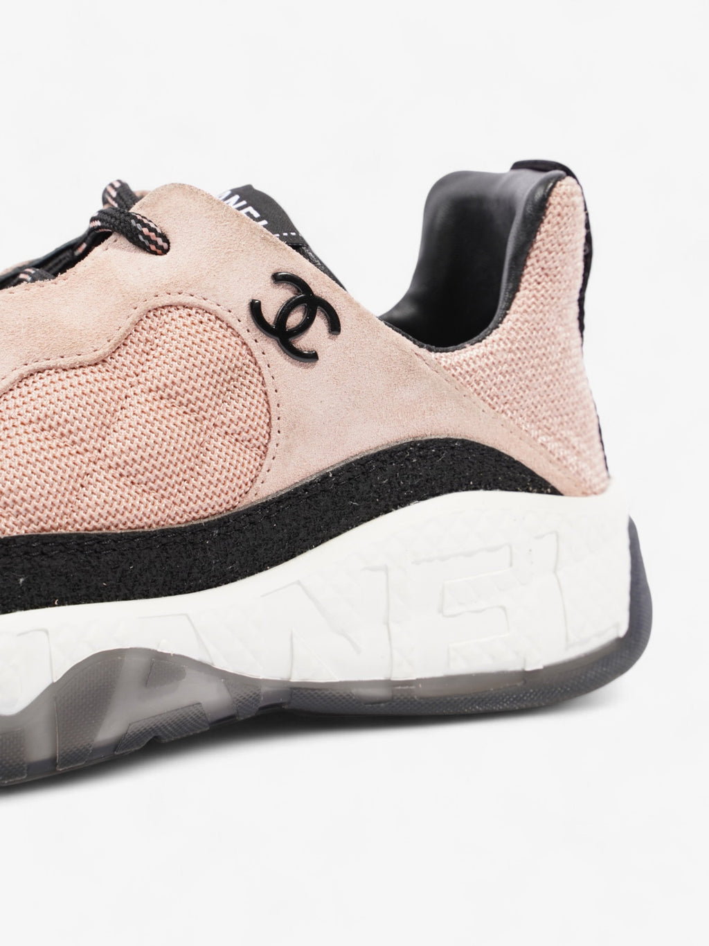 Chanel CC Sneakers Pink / Black Mesh EU 39 UK 6
