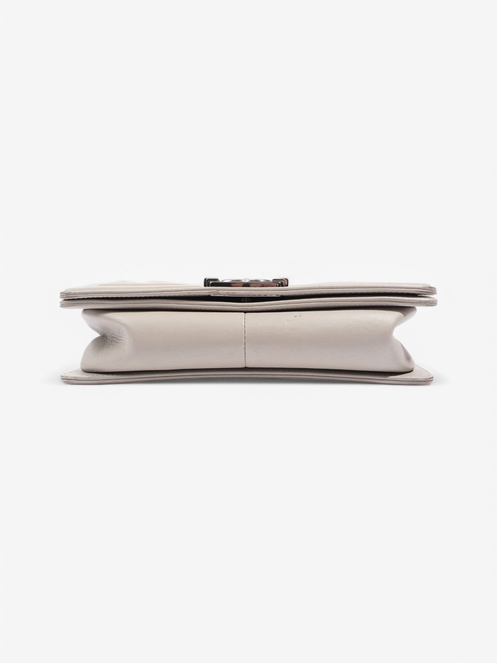 Chanel Boy Bag Grey Lambskin Leather Medium