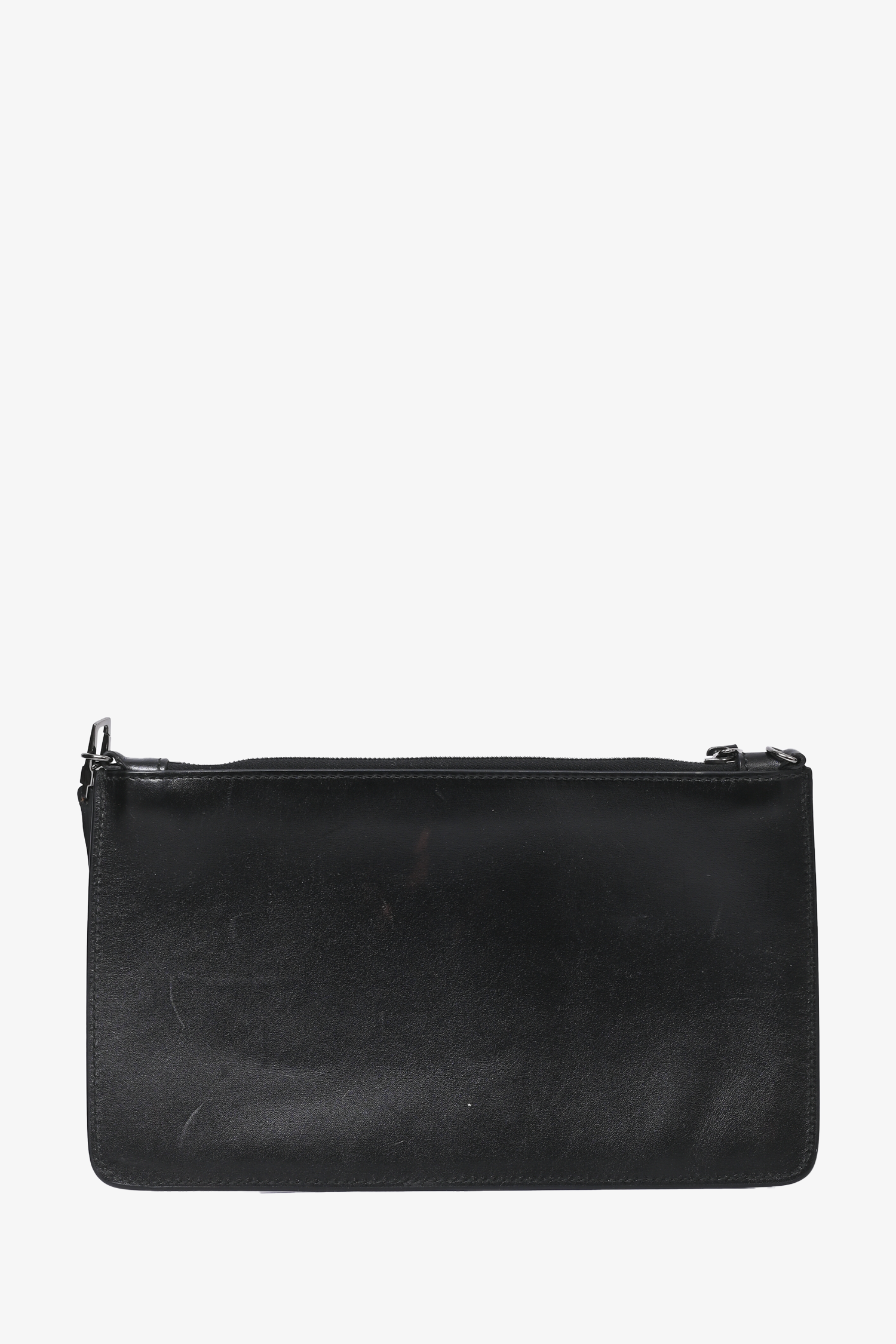 Alaïa Paris Black Leather Laser Cut Tote with Pouch