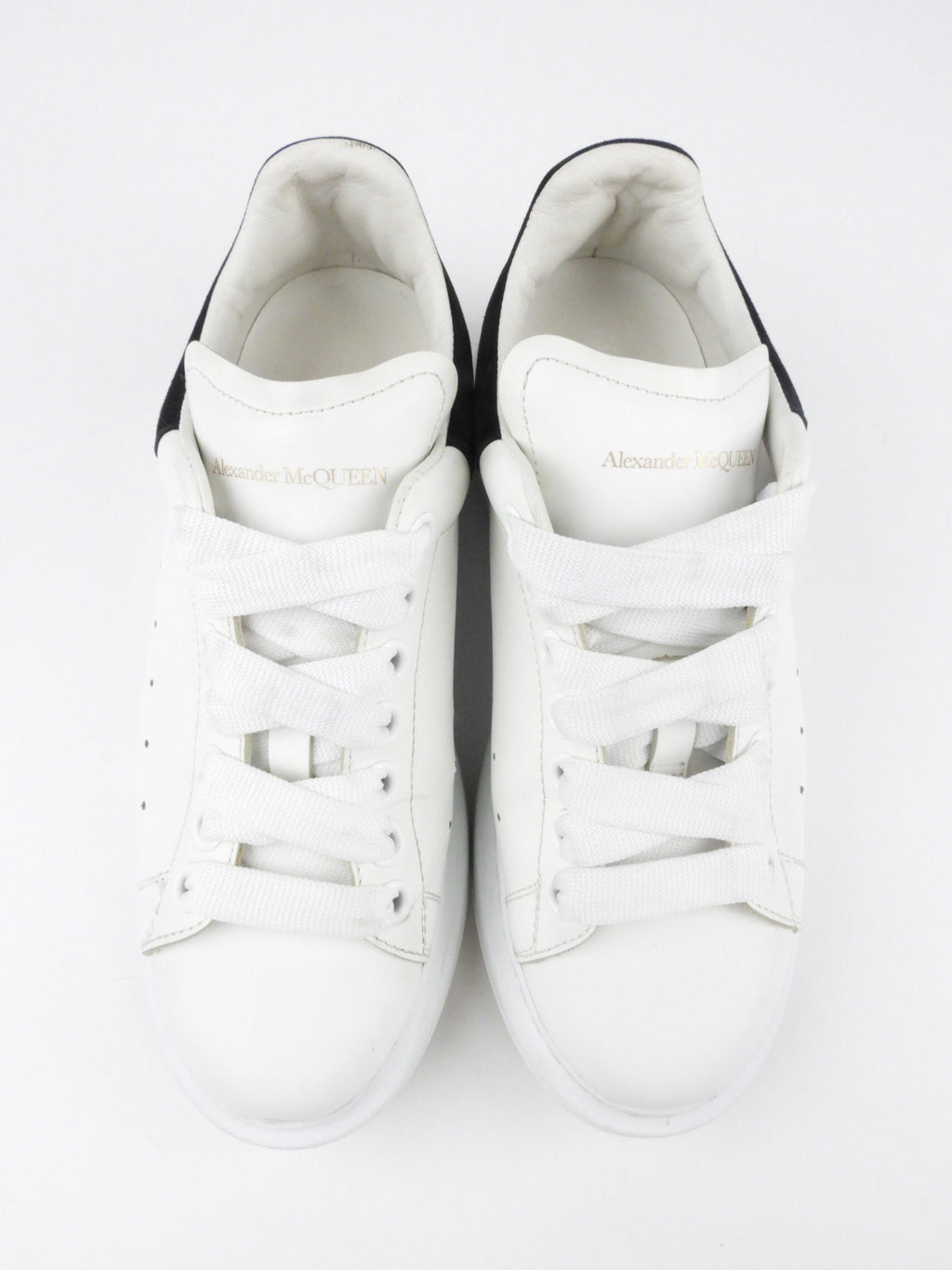 Alexander McQueen White Calf Leather Sneakers - 37.5