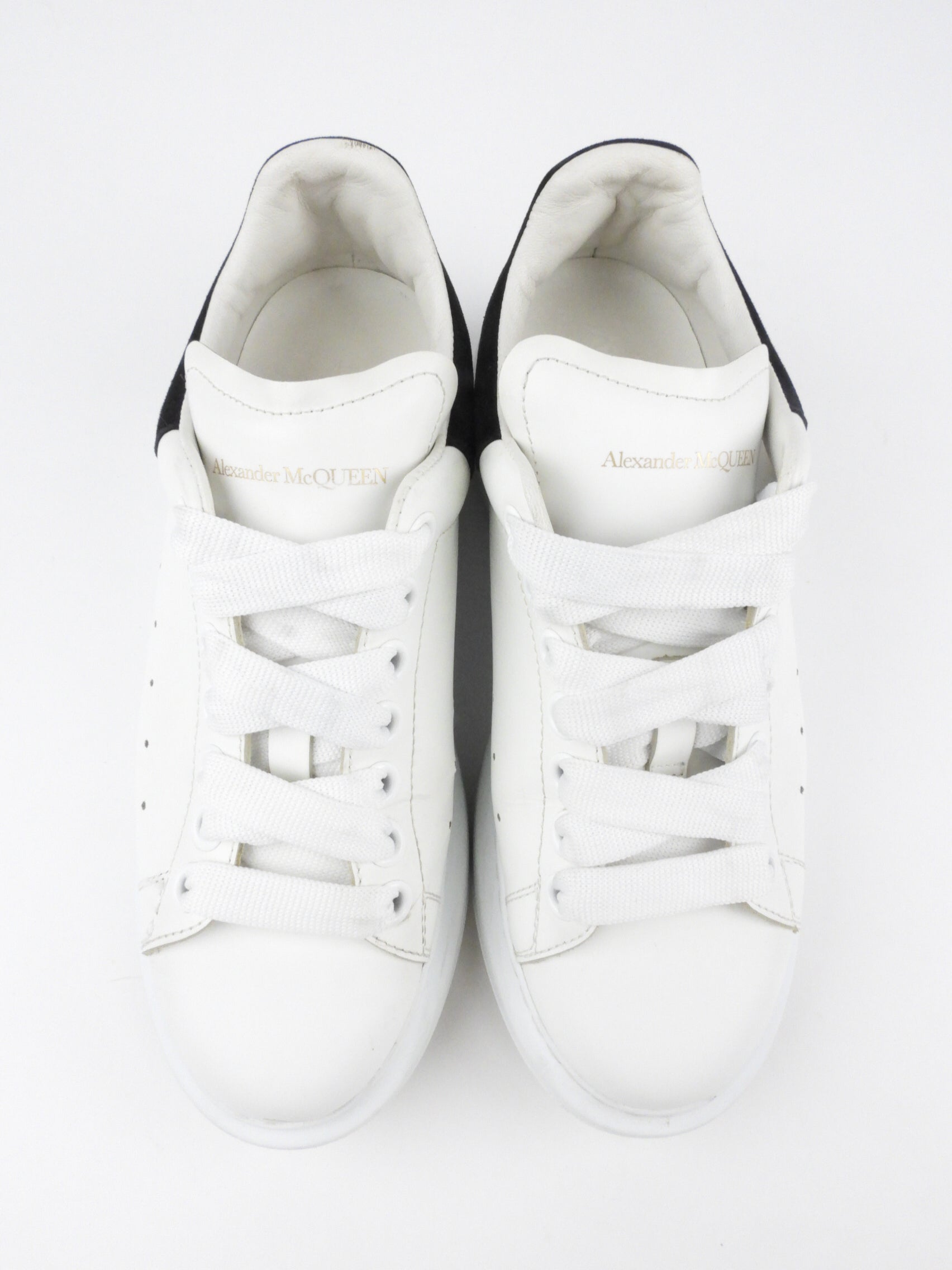 Alexander McQueen White Calf Leather Sneakers - 37.5
