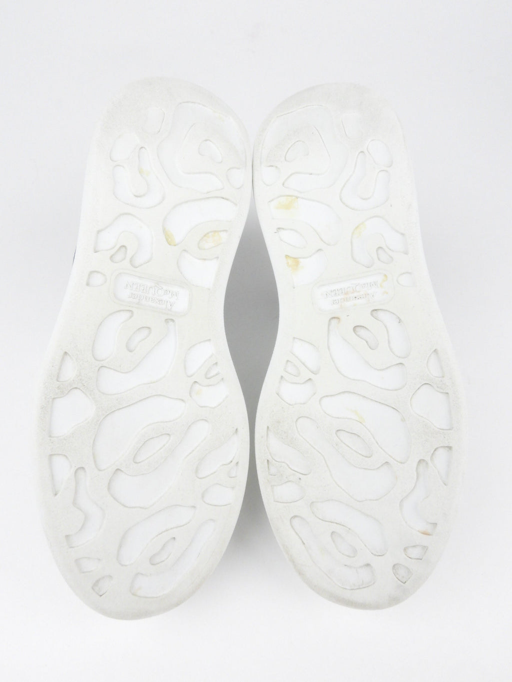 Alexander McQueen White Calf Leather Sneakers - 37.5