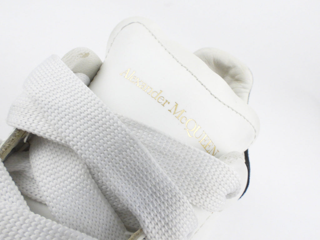Alexander McQueen White Calf Leather Sneakers - 37.5