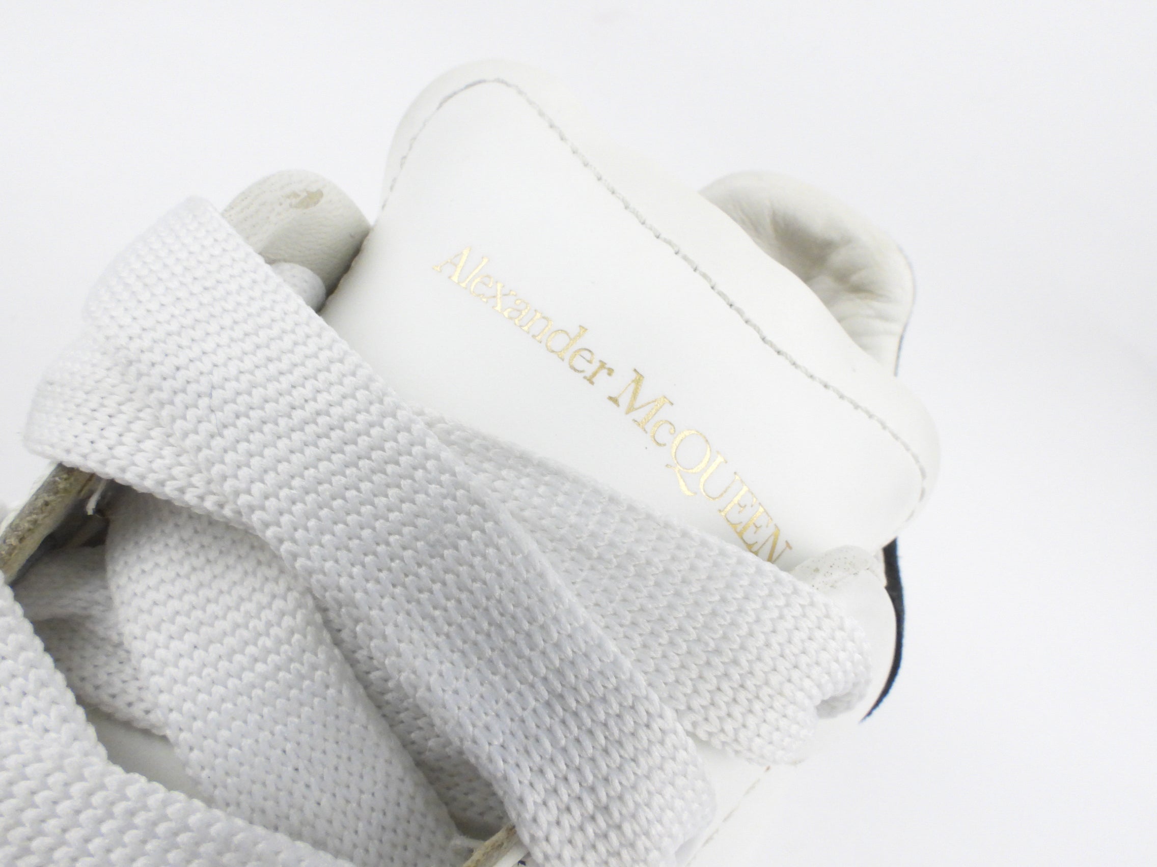 Alexander McQueen White Calf Leather Sneakers - 37.5