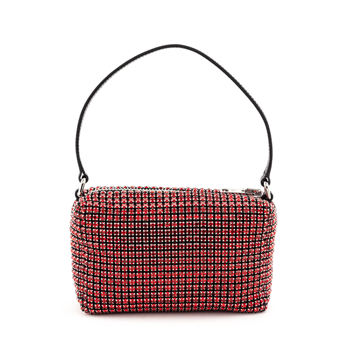 Alexander Wang Red Mesh Crystal Rhinestone Mini Heiress Pouch