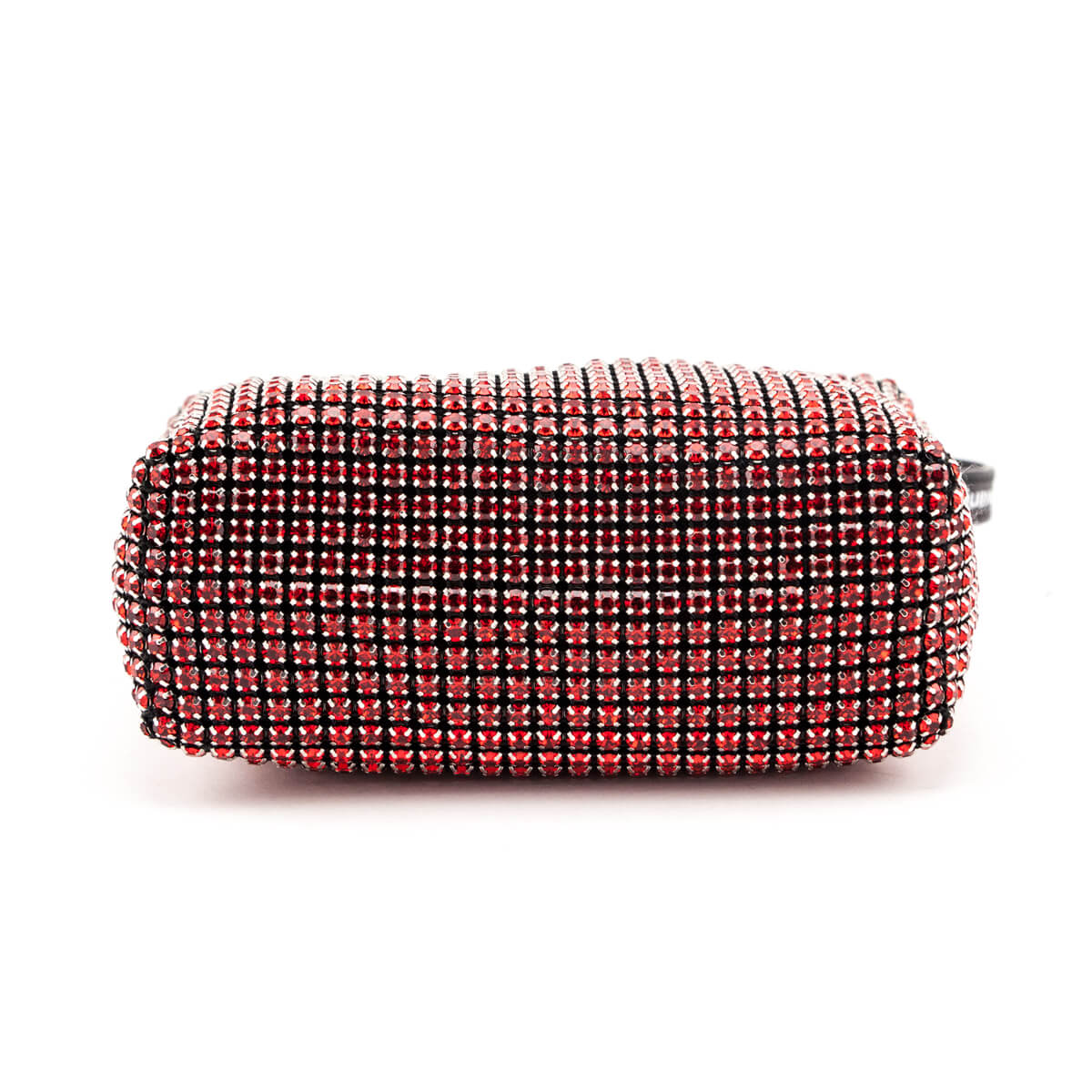 Alexander Wang Red Mesh Crystal Rhinestone Mini Heiress Pouch