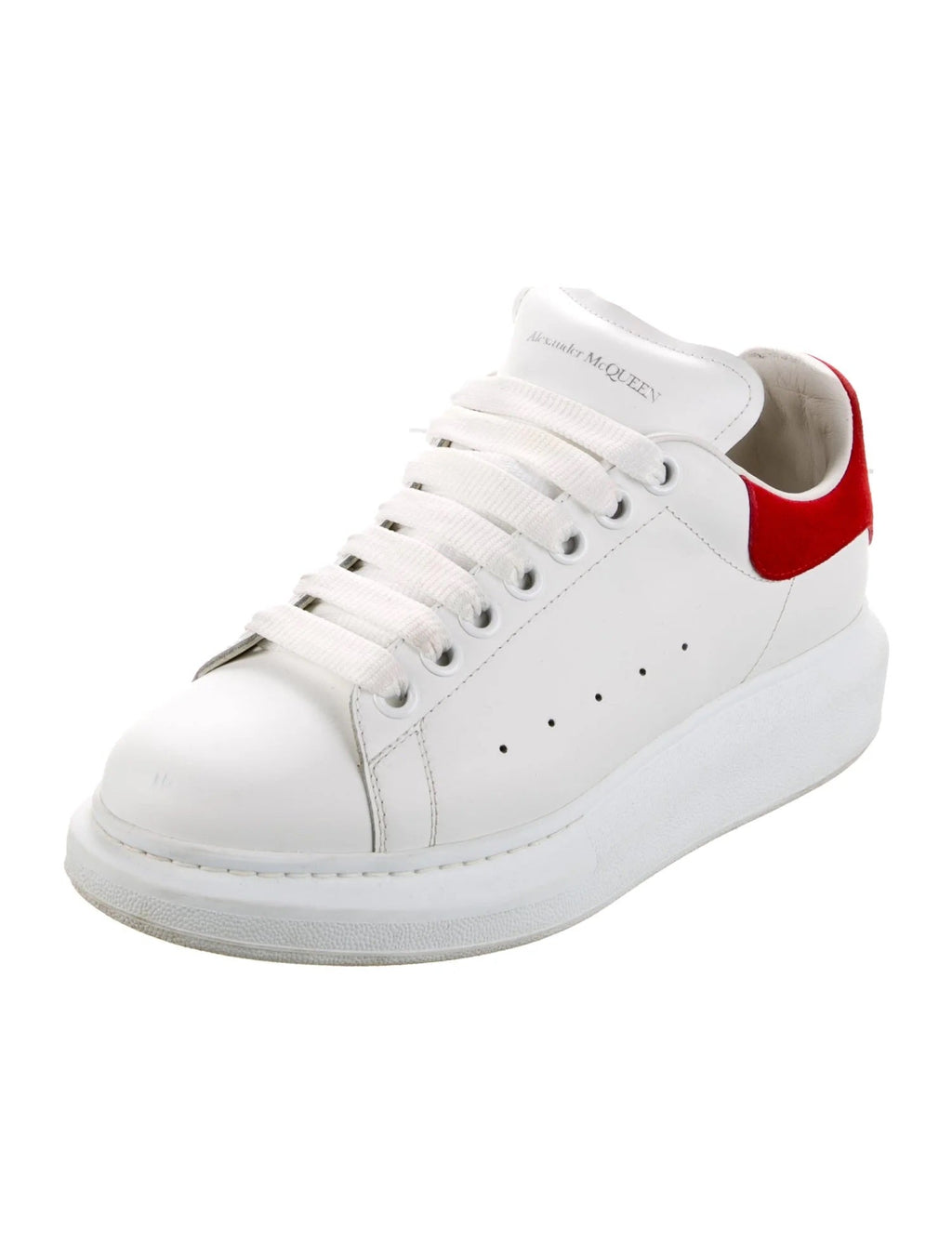 ALEXANDER MCQUEEN CALFSKIN LEATHER OVERSIZED SNEAKERS