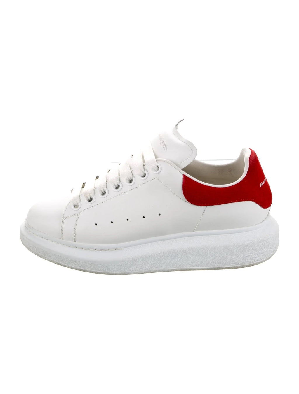 ALEXANDER MCQUEEN CALFSKIN LEATHER OVERSIZED SNEAKERS