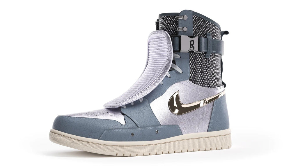 THE SHOE SURGEON X ANTHONY DAVIS X RUFFLES X JORDAN 1 ARMORED RIDGETOP SNEAKERS