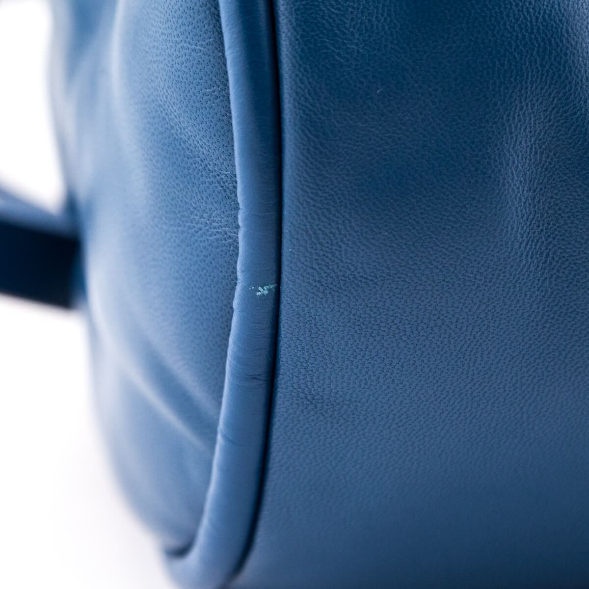 Anya Hindmarch Blue Leather Chubby Barrel Crossbody