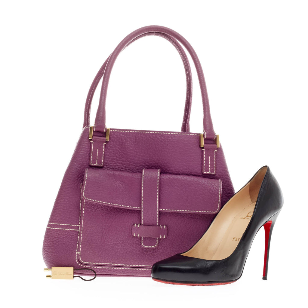 Globe Tote Leather Mini