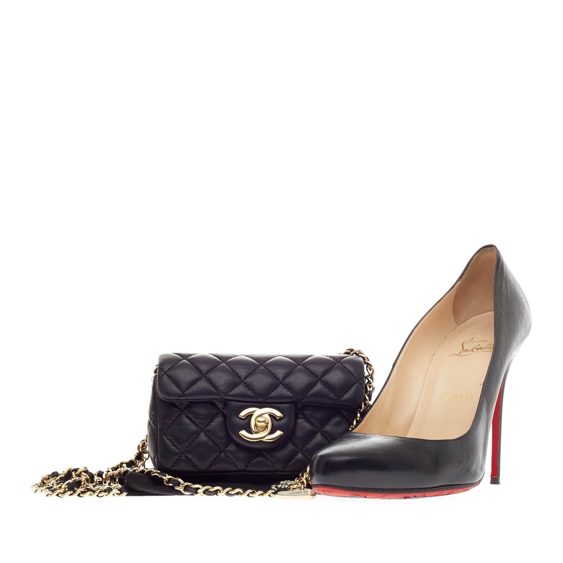Valentine Hearts Flap Bag Quilted Lambskin Extra Mini