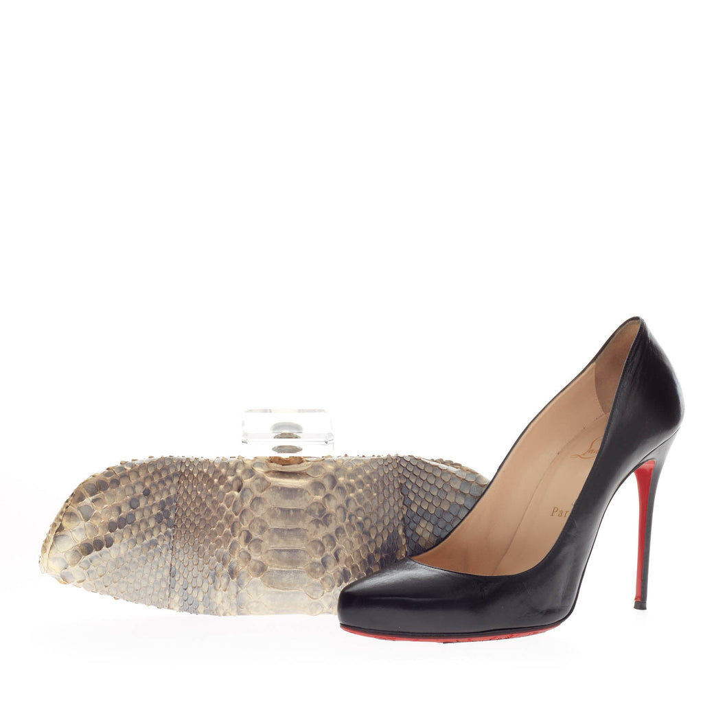 Bottle Top Evening Clutch Python