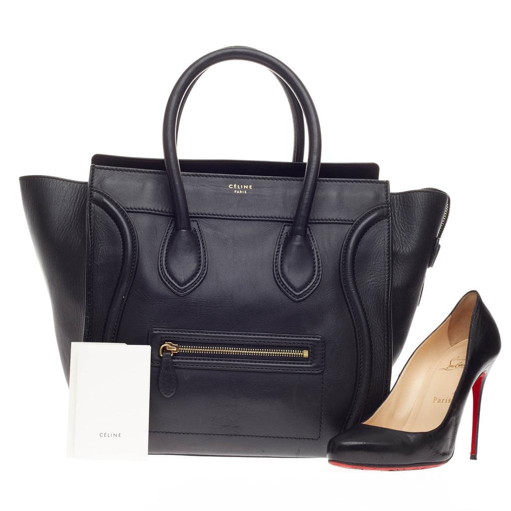 Luggage Handbag Smooth Leather Mini