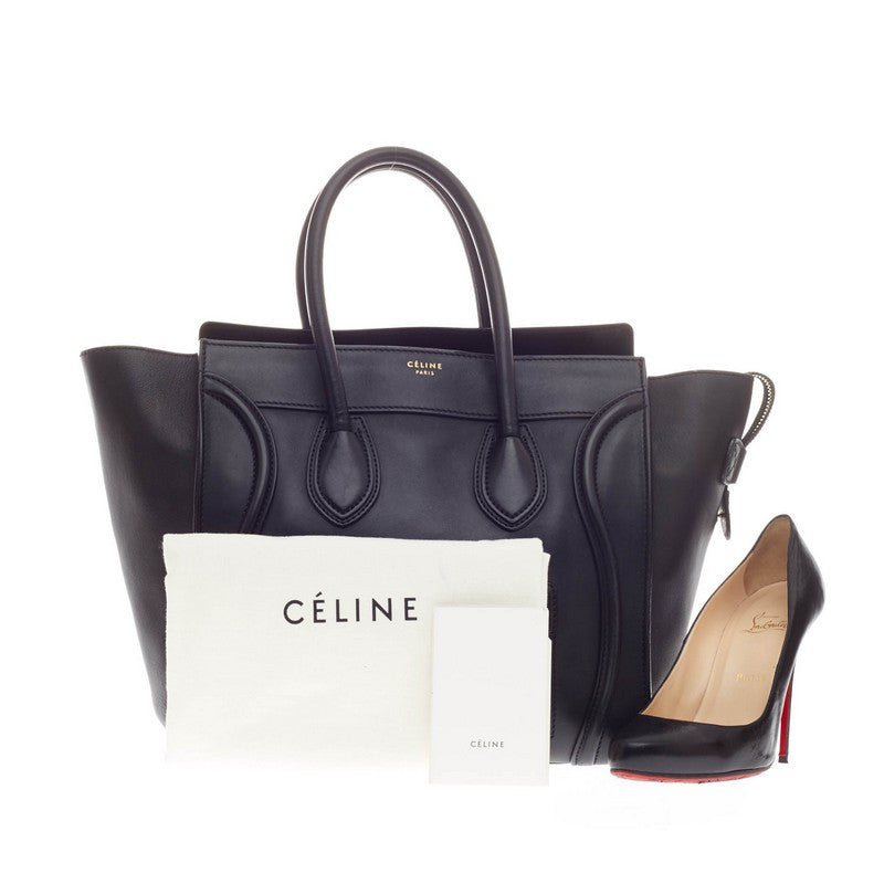 Luggage Handbag Smooth Leather Mini