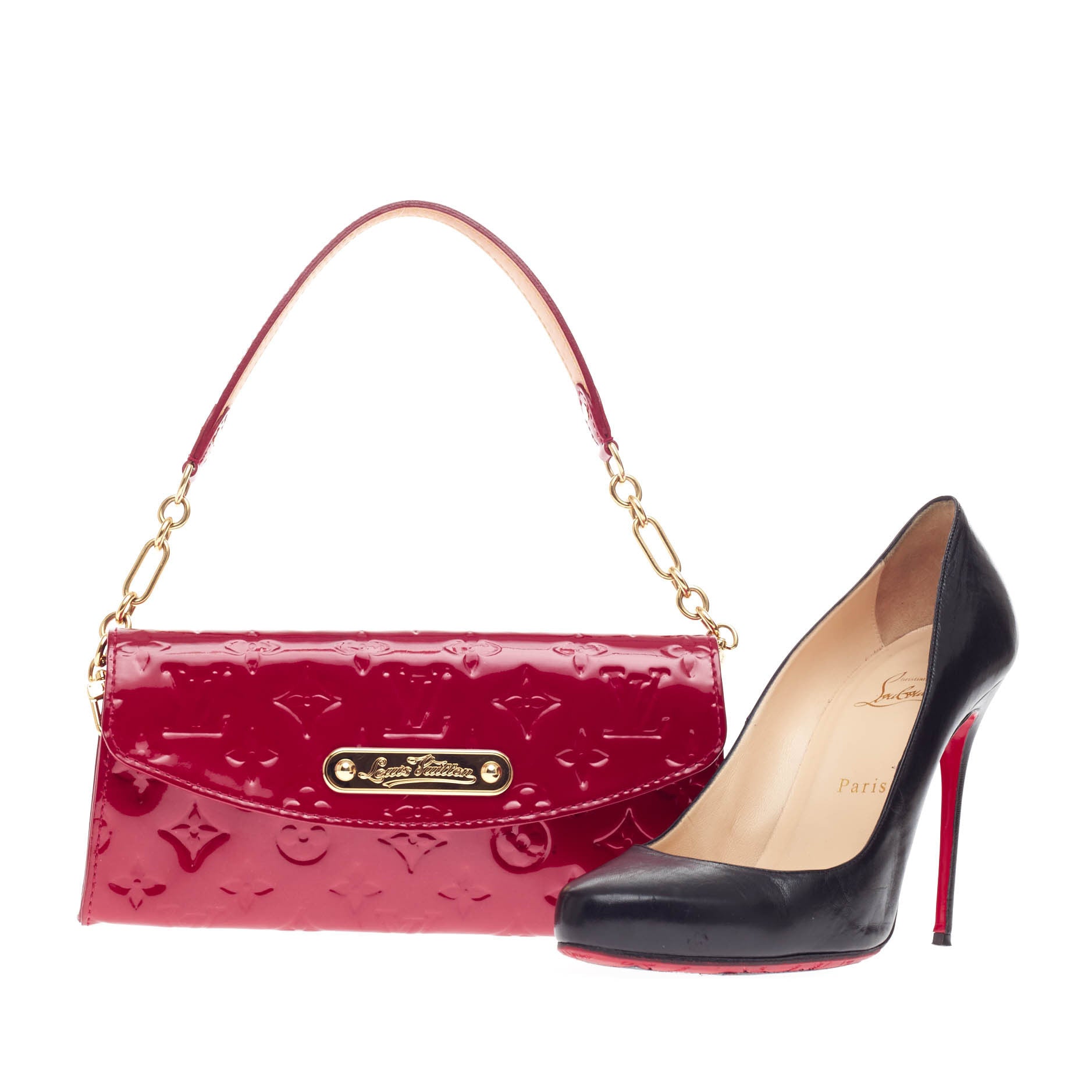 Sunset Boulevard Clutch Monogram Vernis