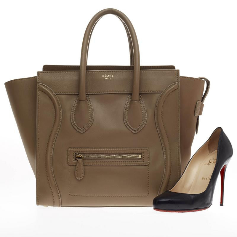 Luggage Handbag Smooth Leather Mini