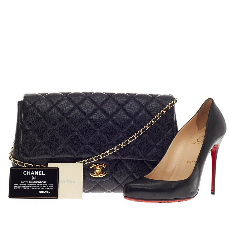 Clutch on Chain Iridescent Caviar