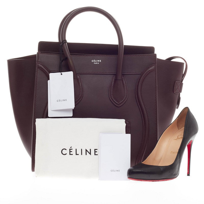 Luggage Handbag Smooth Leather Mini