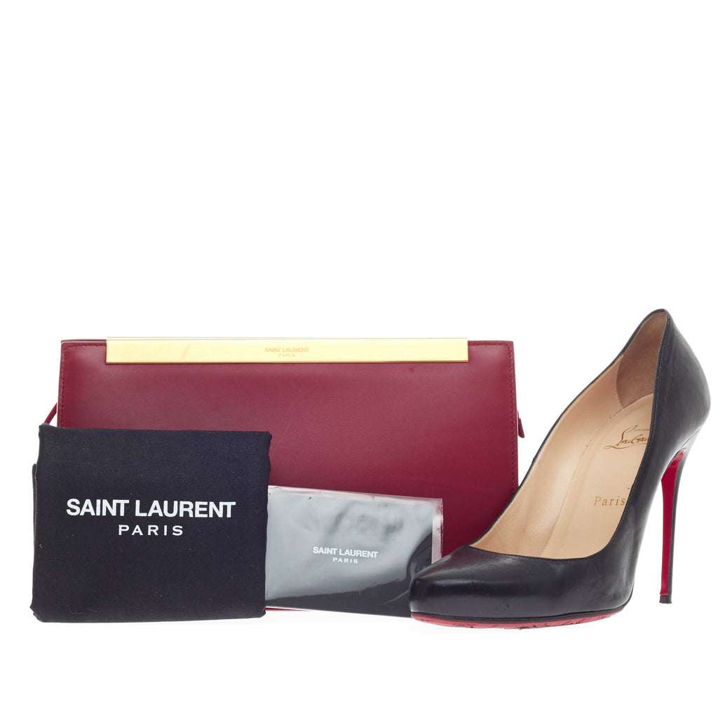 Lutetia Zipper Clutch Leather