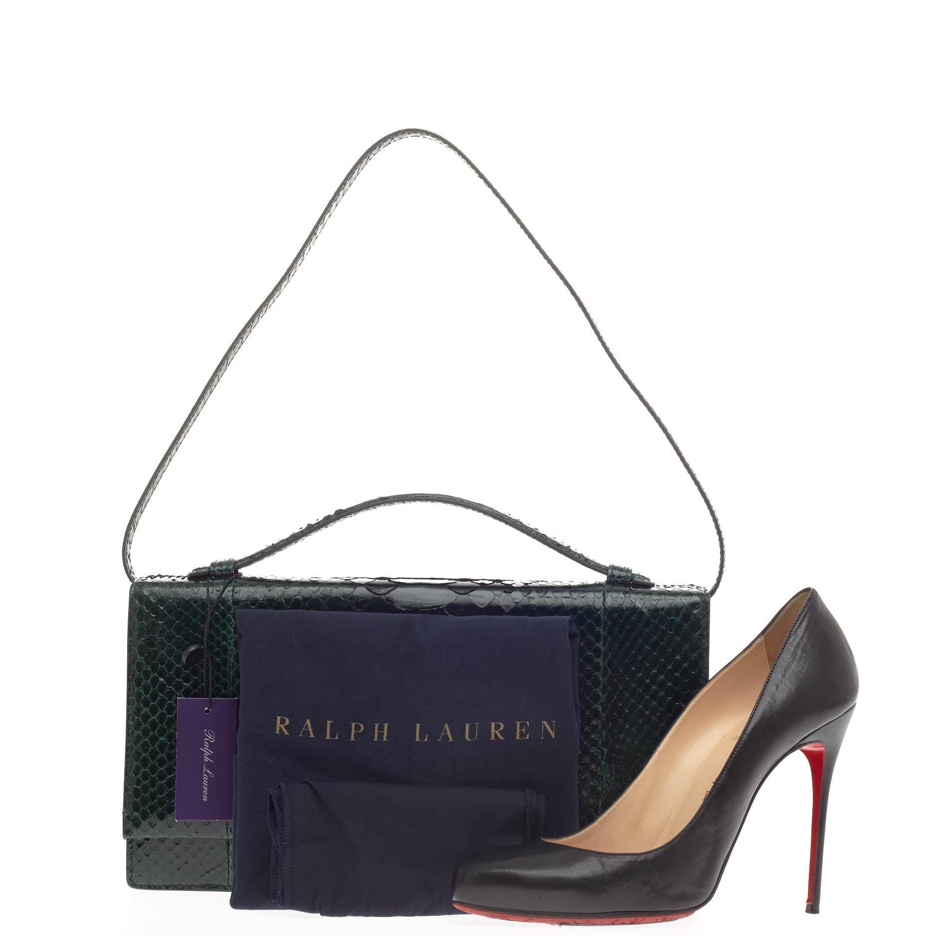 Top Handle Clutch Python