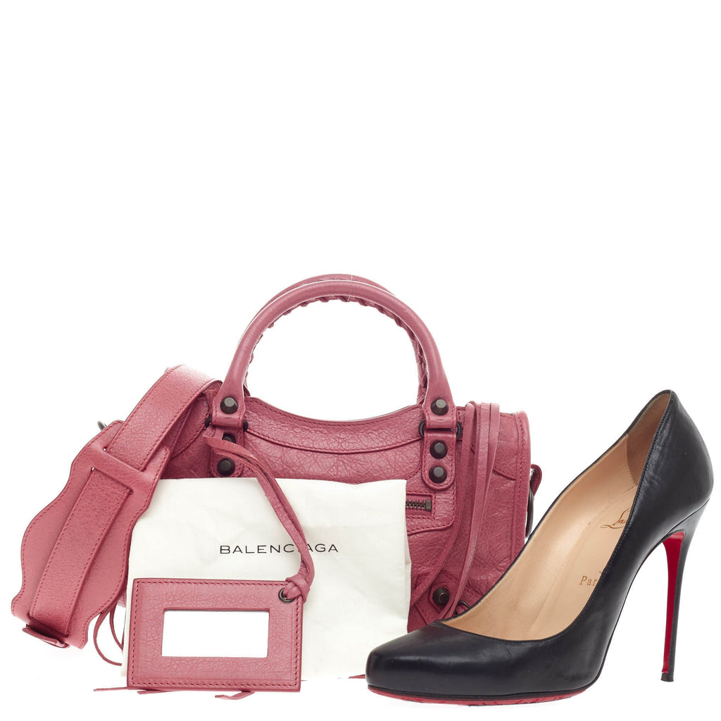 City Classic Studs Handbag Leather Mini