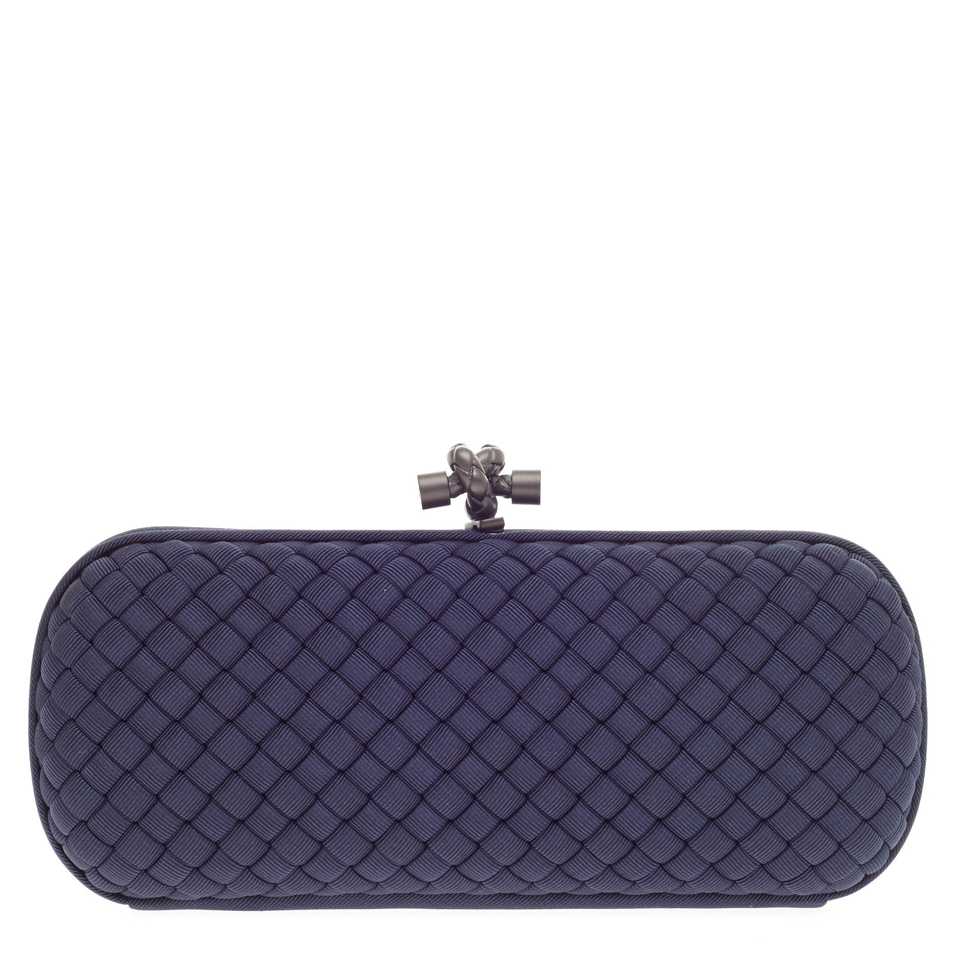 Box Knot Clutch Intrecciato Silk Faille Long