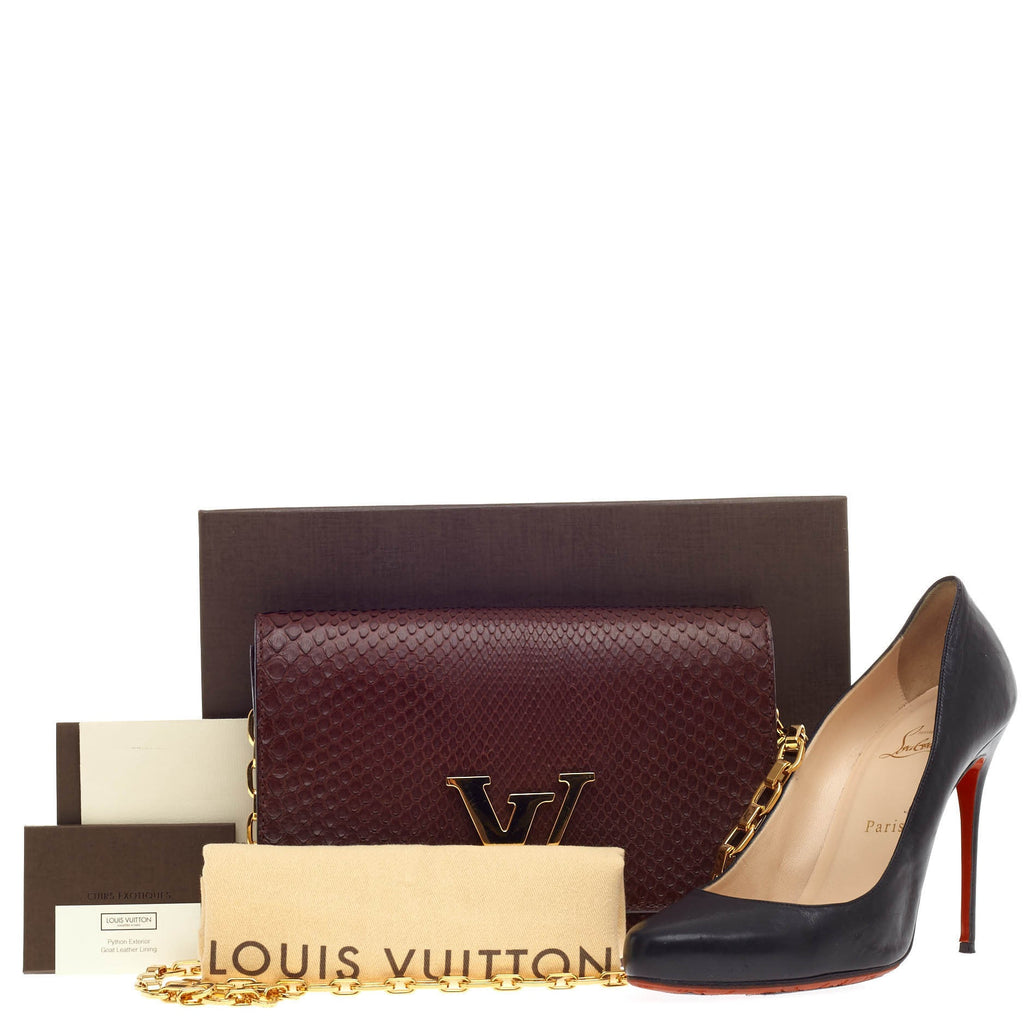 Chain Louise Clutch Python GM