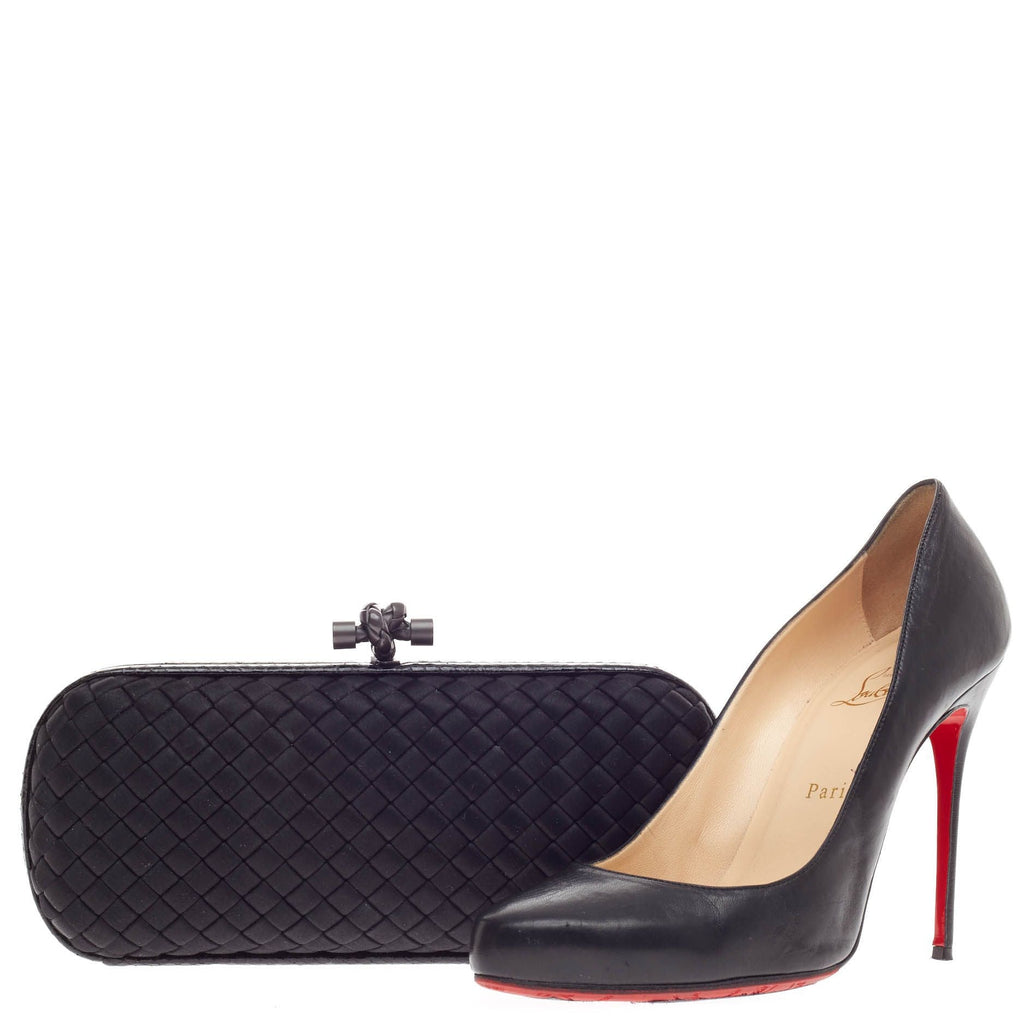 Box Knot Clutch Satin Long