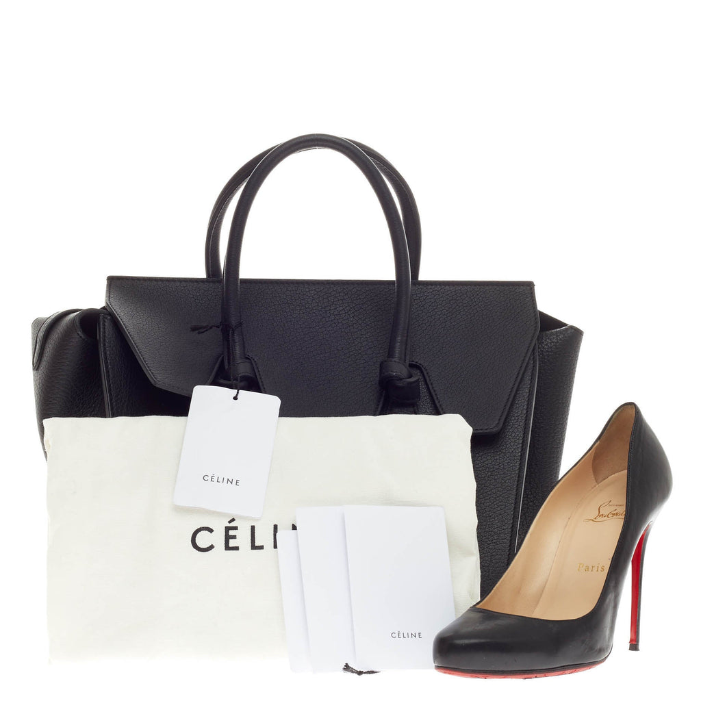 Tie Knot Tote Grainy Leather Mini