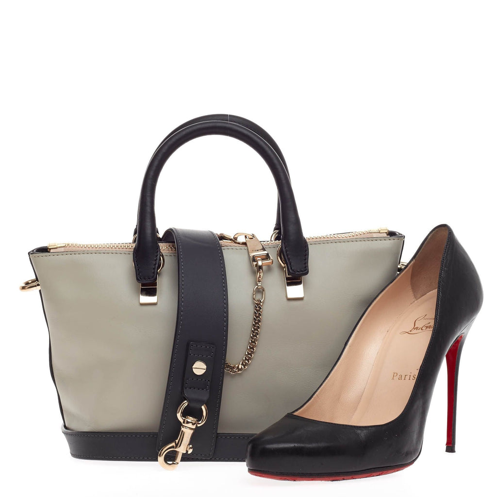 Baylee Satchel Bicolor Leather Mini