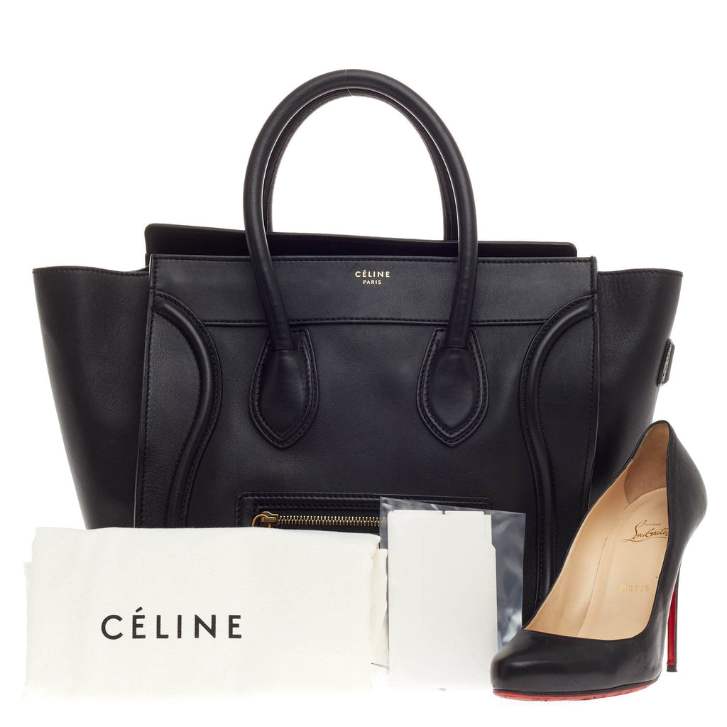 Luggage Handbag Smooth Leather Mini