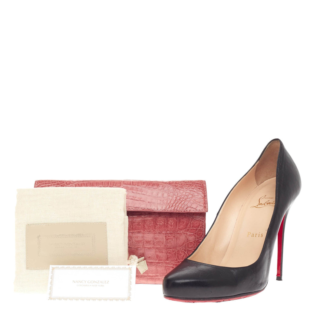 Flap Clutch Crocodile Small