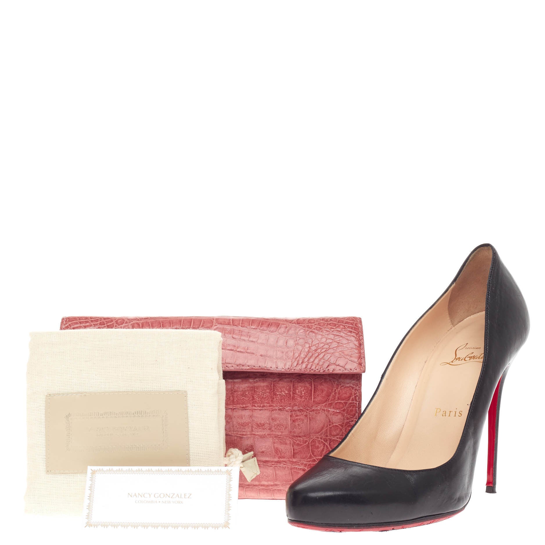 Flap Clutch Crocodile Small
