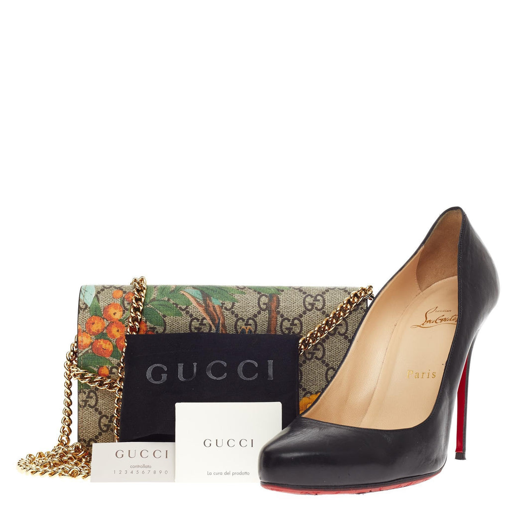 Chain Bag Tian Print GG Coated Canvas Mini