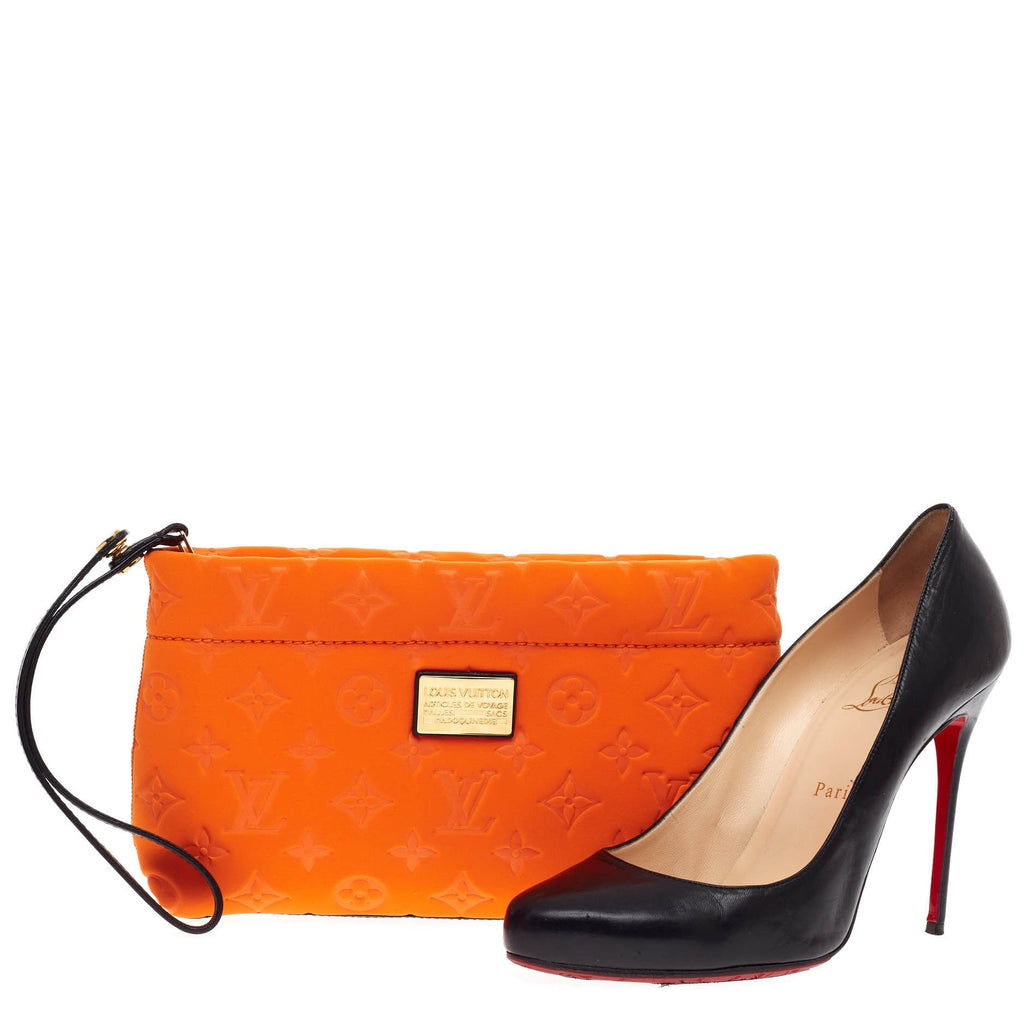 Scuba Clutch Monogram Embossed Neoprene