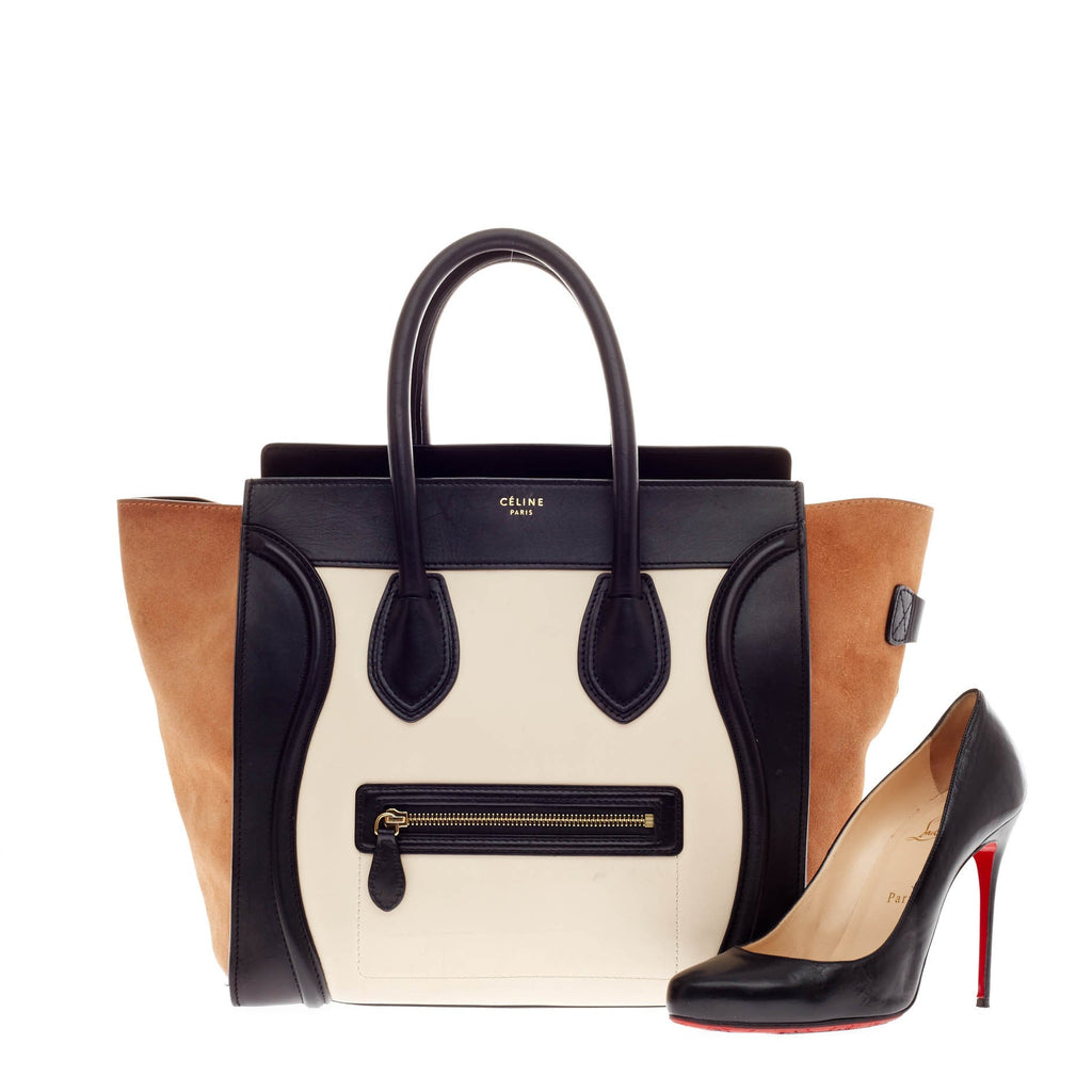 Luggage Handbag Tricolor Mini